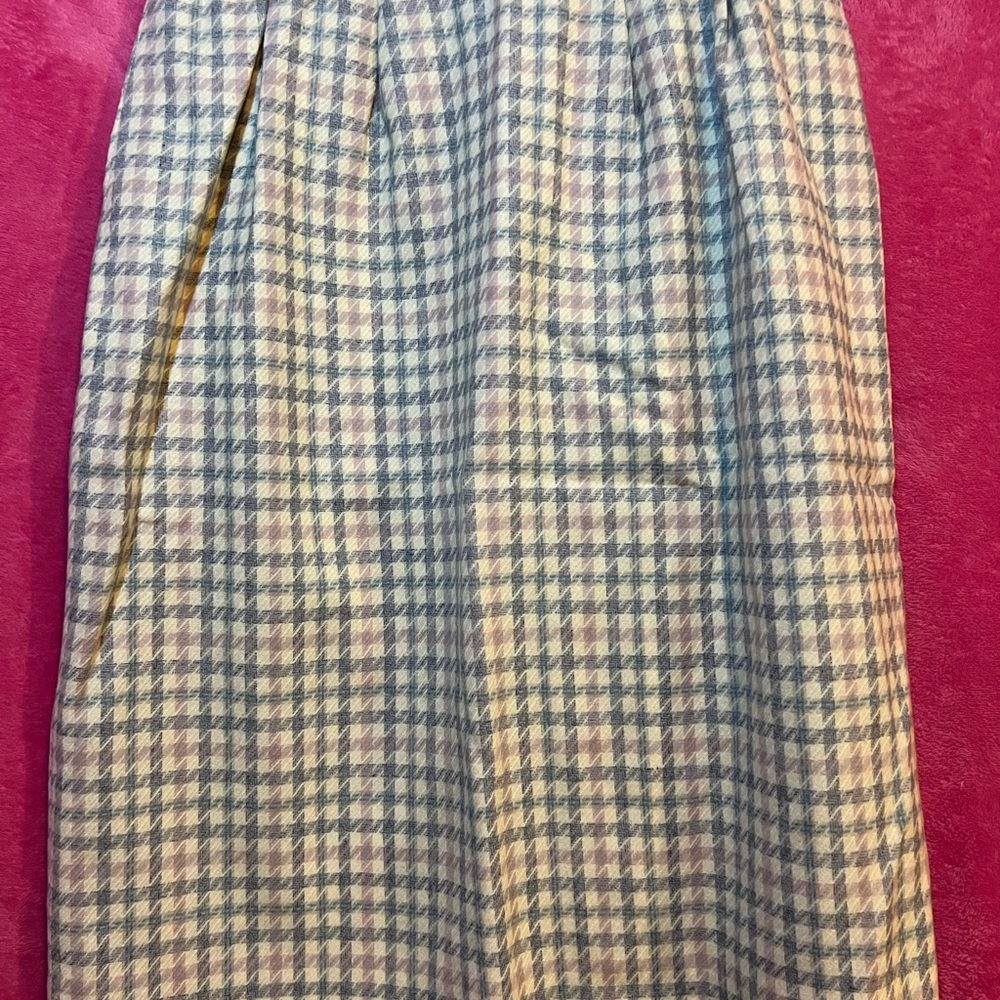 Pendleton Pastel Plaid A-Line Skirt